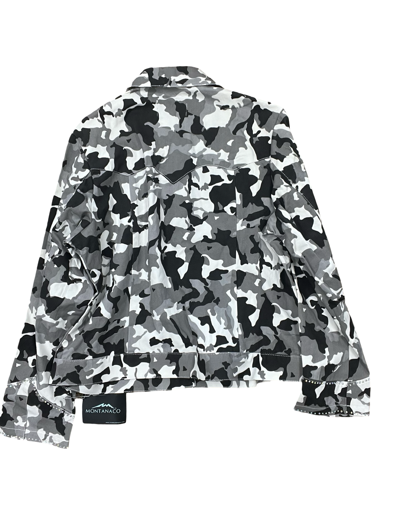 Jacket Denim By Clothes Mentor In Camouflage Print, Size:L