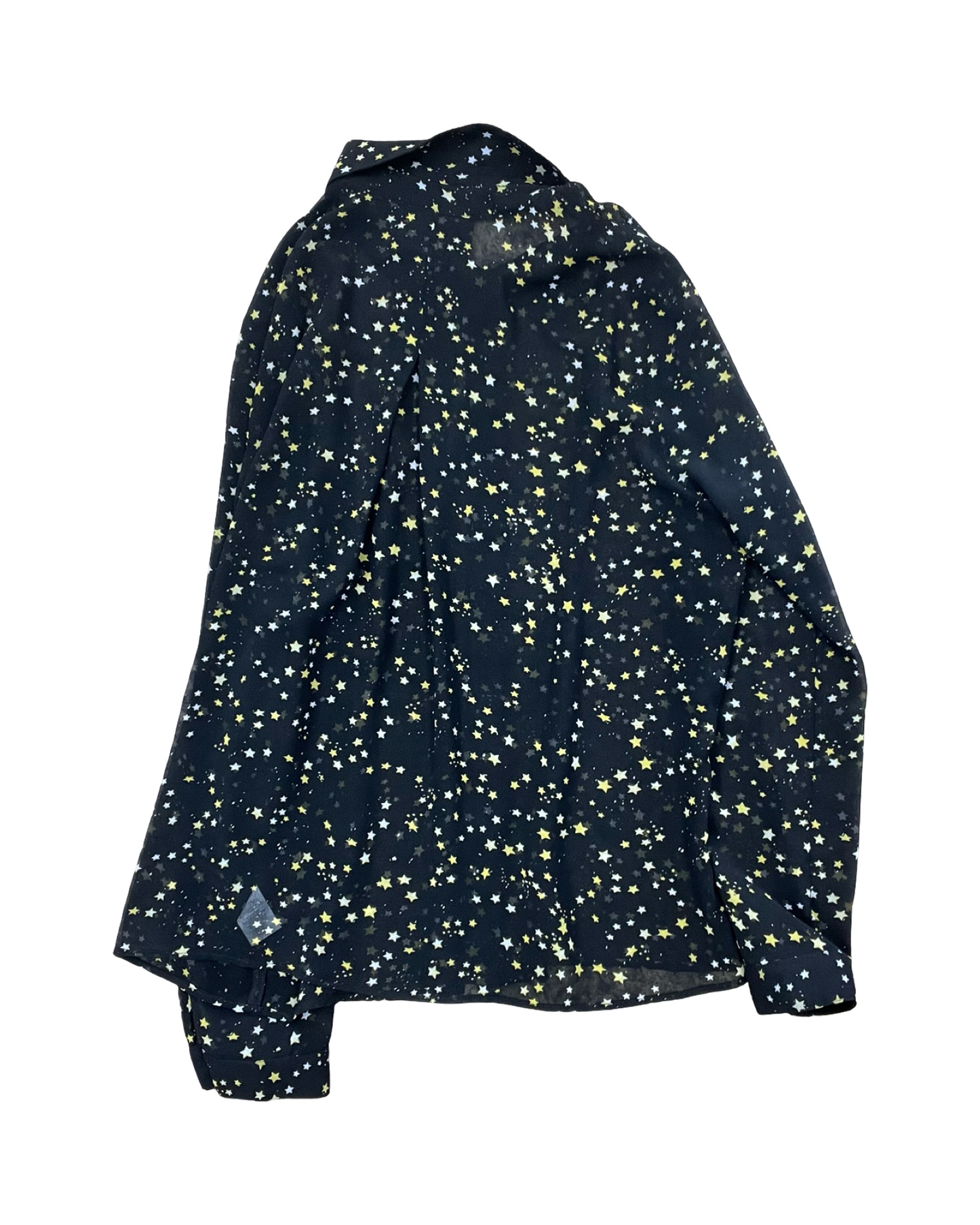 Blouse Ls By Cabi In Black & Yellow, Size:L