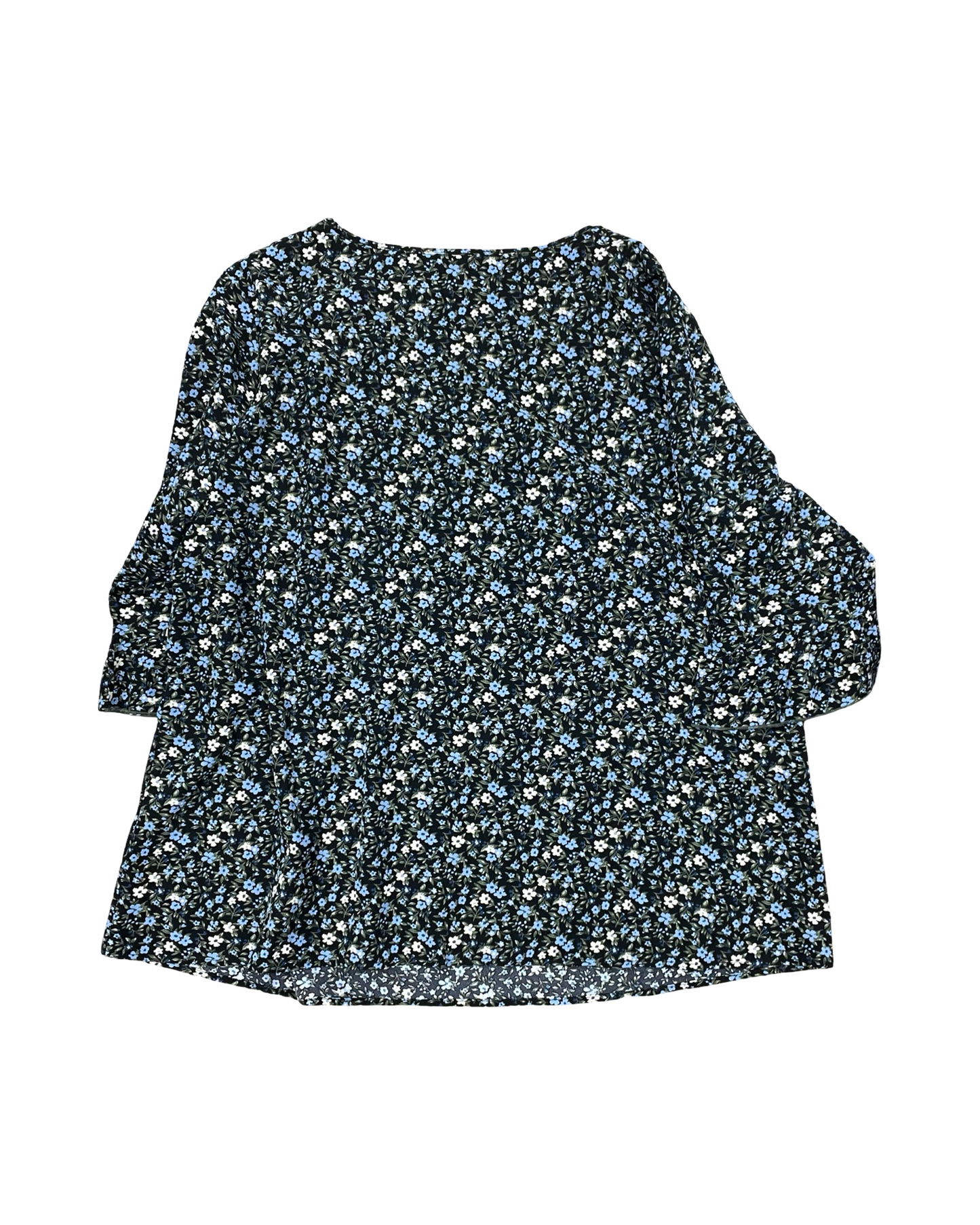 Top 3/4 Sleeve By Bloomchic In Black & Yellow, Size:2X