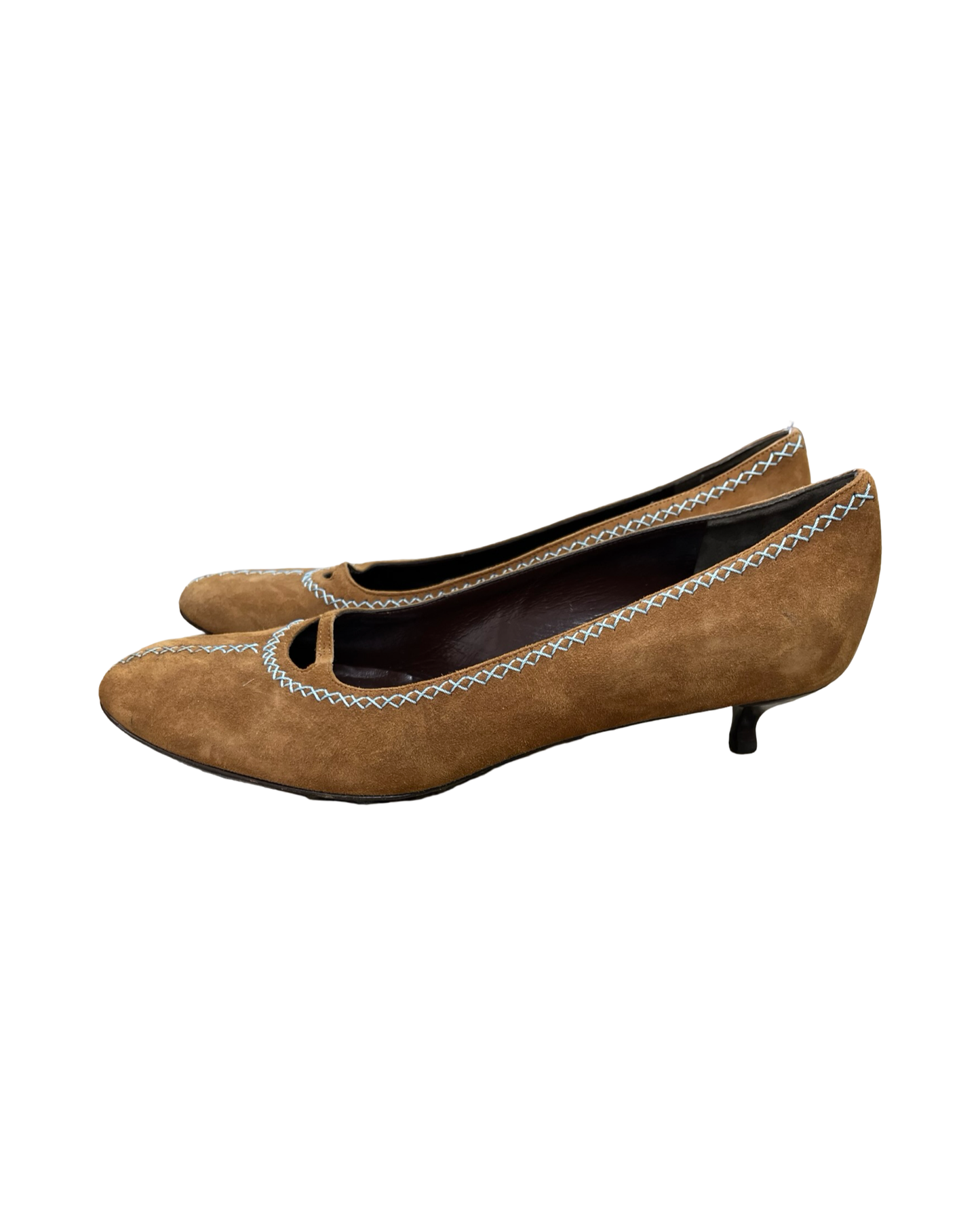 Shoes Heels Kitten By Isabella Fiore In Brown, Size:10