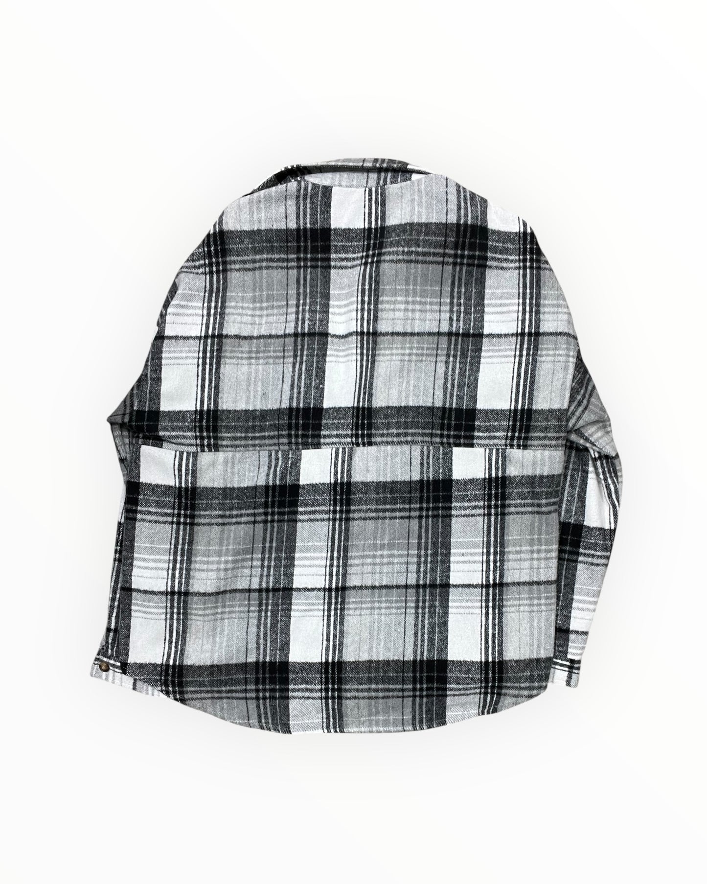 Jacket Shirt By Clothes Mentor In Black & White, Size:Xl