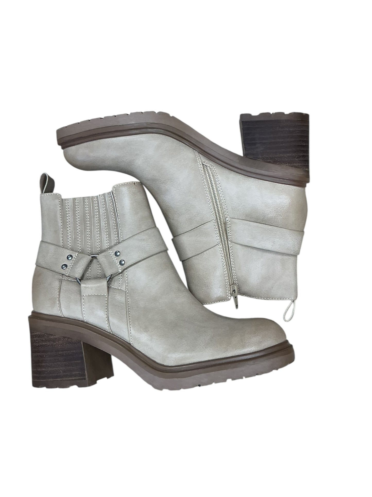Boots Ankle Heels By Oasis Society In Tan, Size:7.5