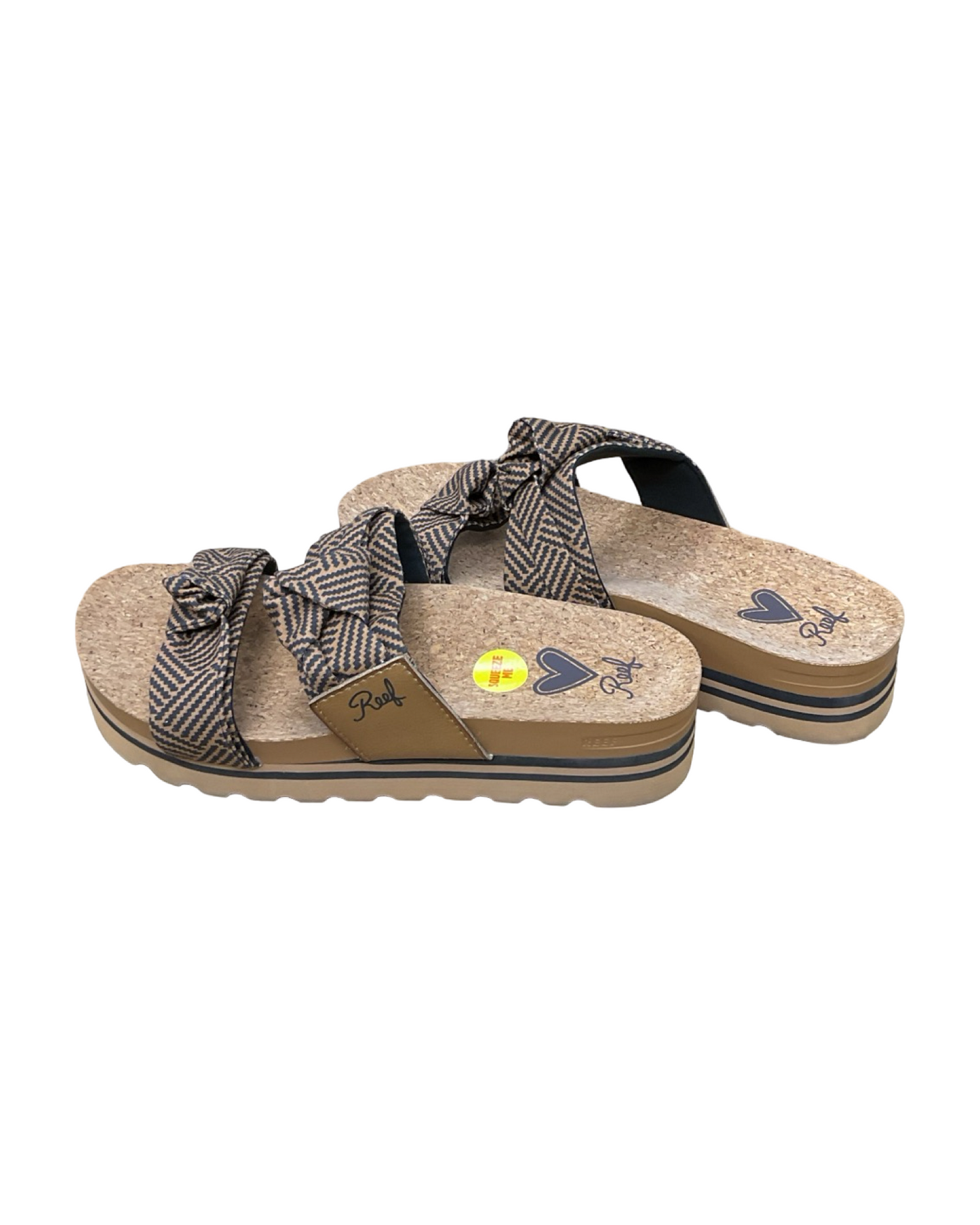 Sandals Heels Platform By Reef In Brown, Size:8