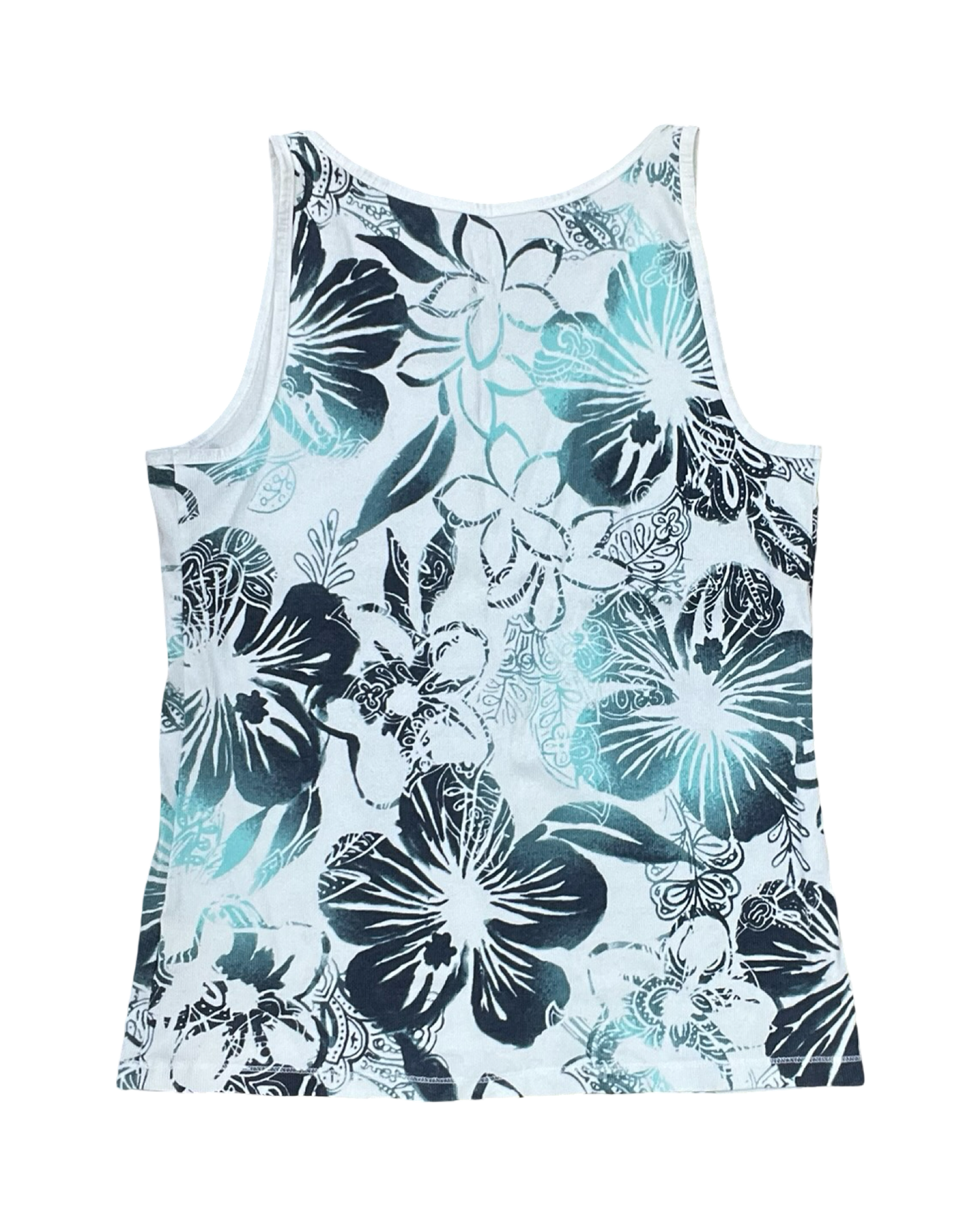 Top Sleeveless By Sonoma In Green & White, Size:Xl