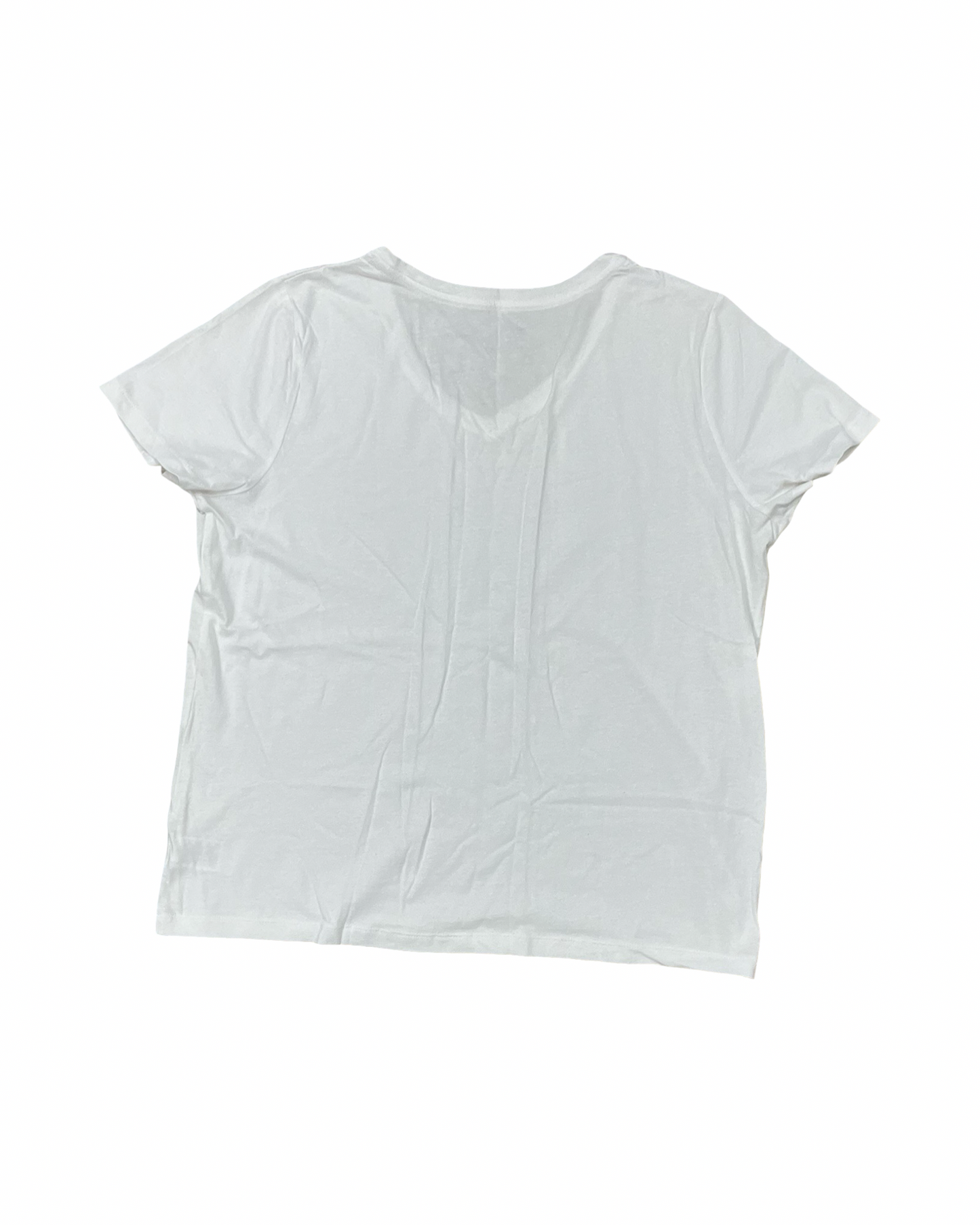 Top Ss Basic By Time And Tru In White, Size:Xl