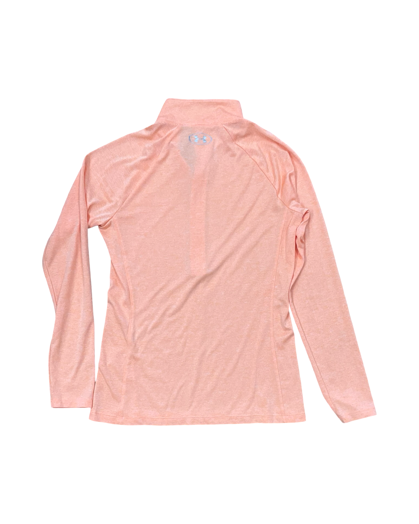 Athletic Top Ls Collar By Under Armour In Orange, Size:M