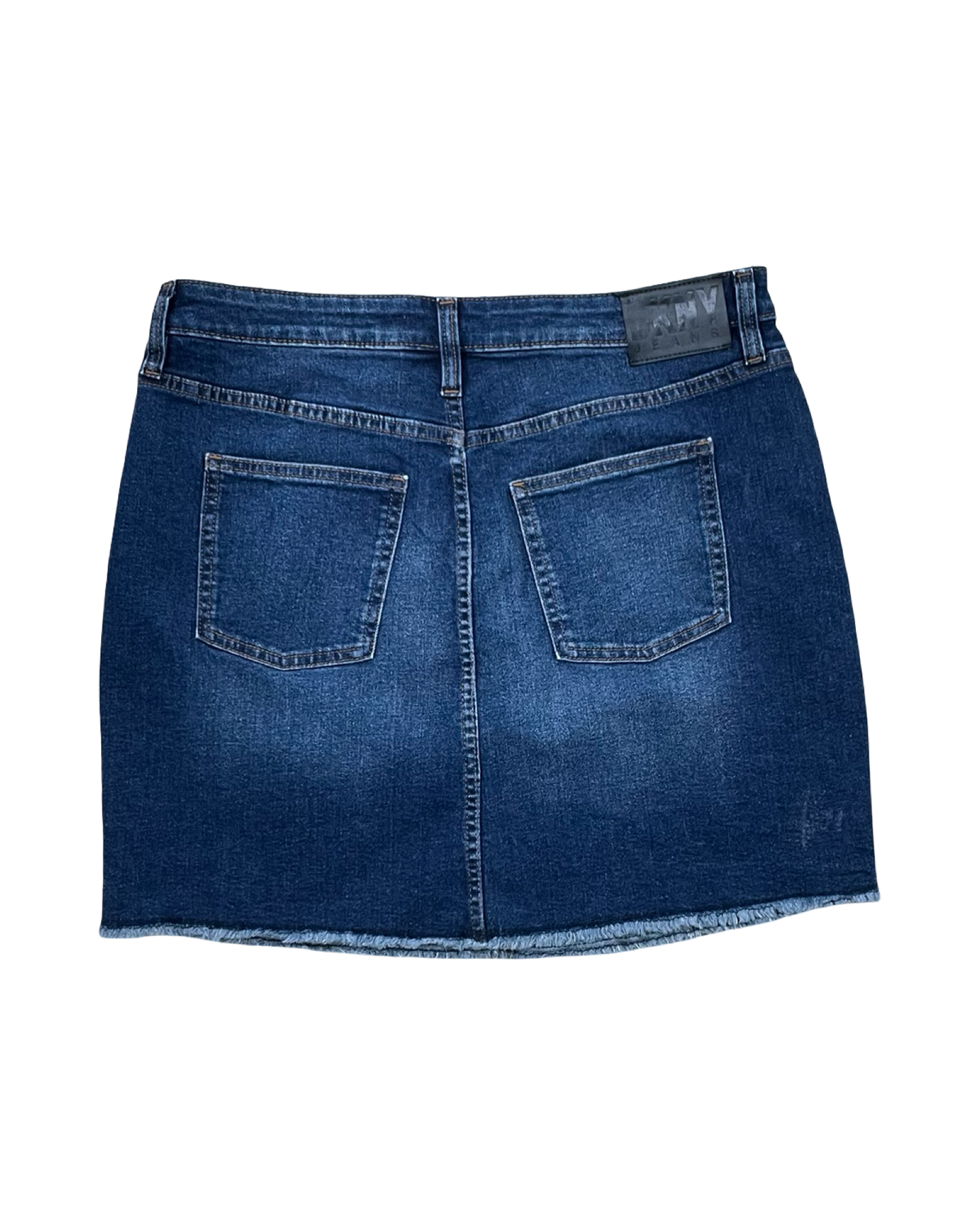 Skirt Mini & Short By Dkny In Blue Denim, Size:10