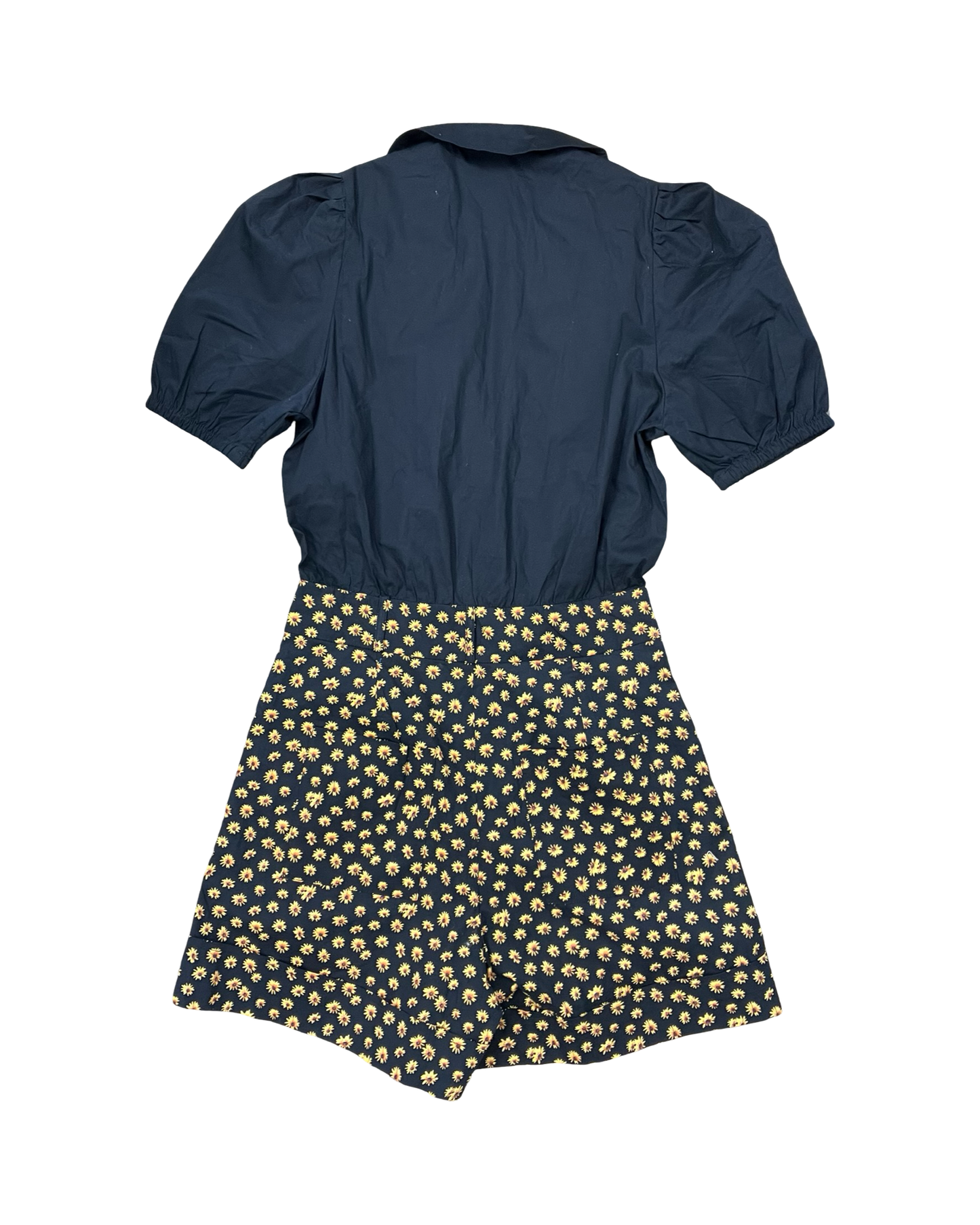 Romper By Clothes Mentor In Black & Yellow, Size:M
