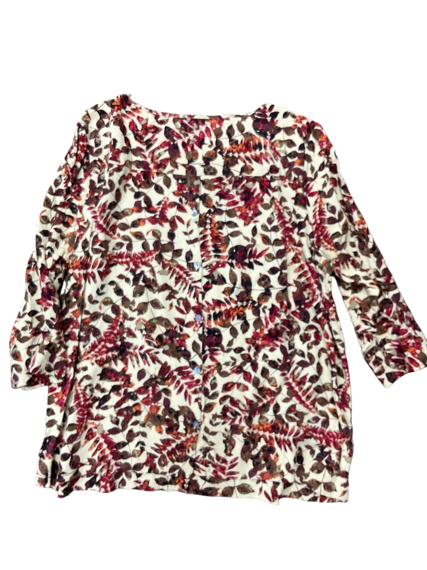 Top Ls By J. Jill In Cream, Size:Xl