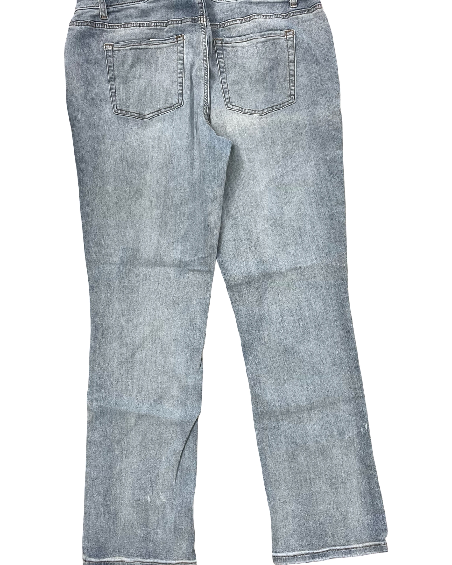 Jeans Straight By Vervet In Blue Denim, Size:18