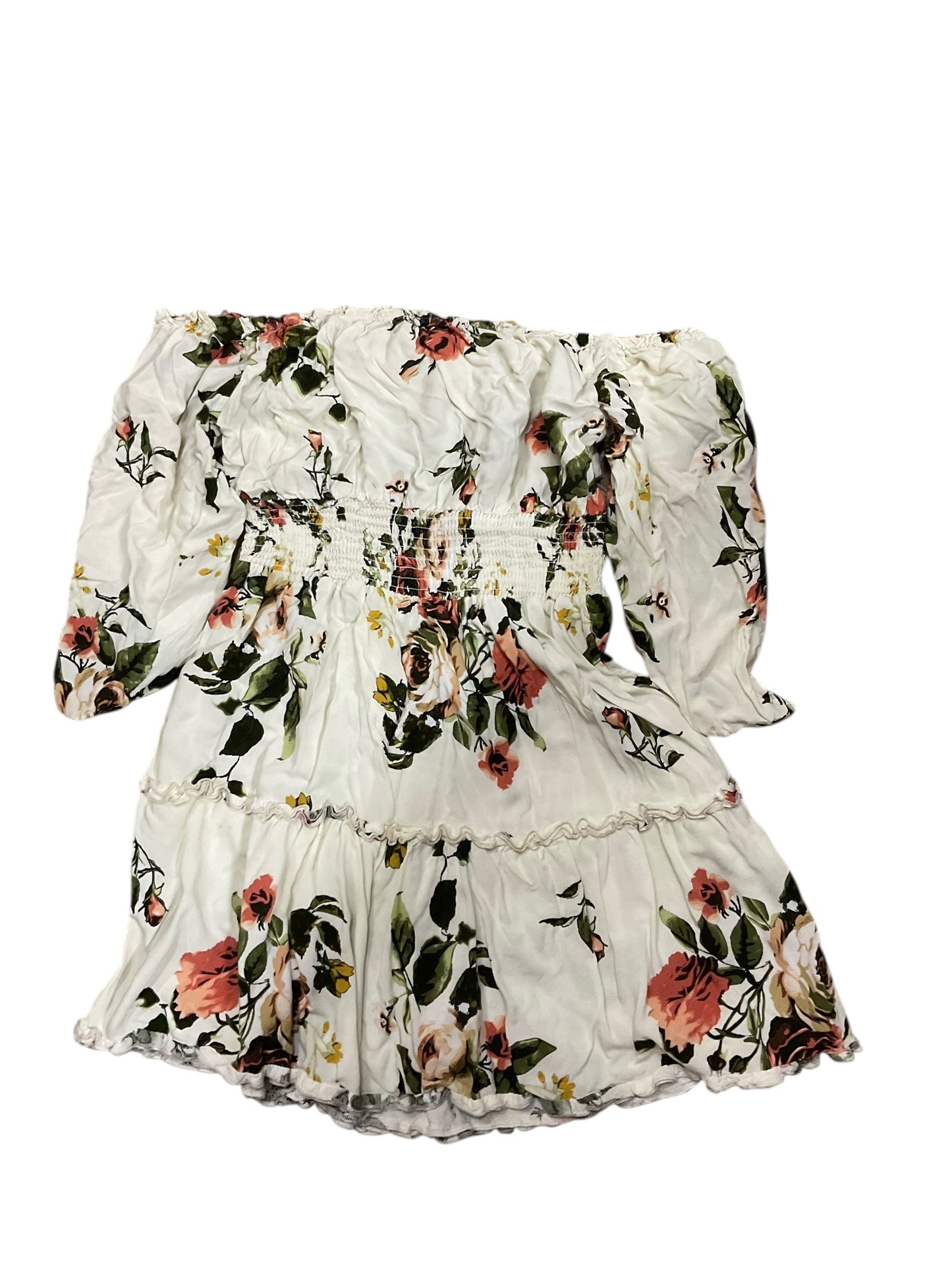 Dress Casual Short By Justify In Floral Print, Size:Xl