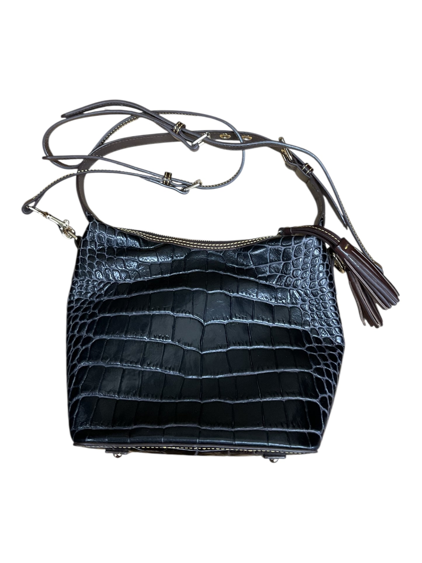 Crossbody Designer By Dooney And Bourke In Black & Red, Size:Medium