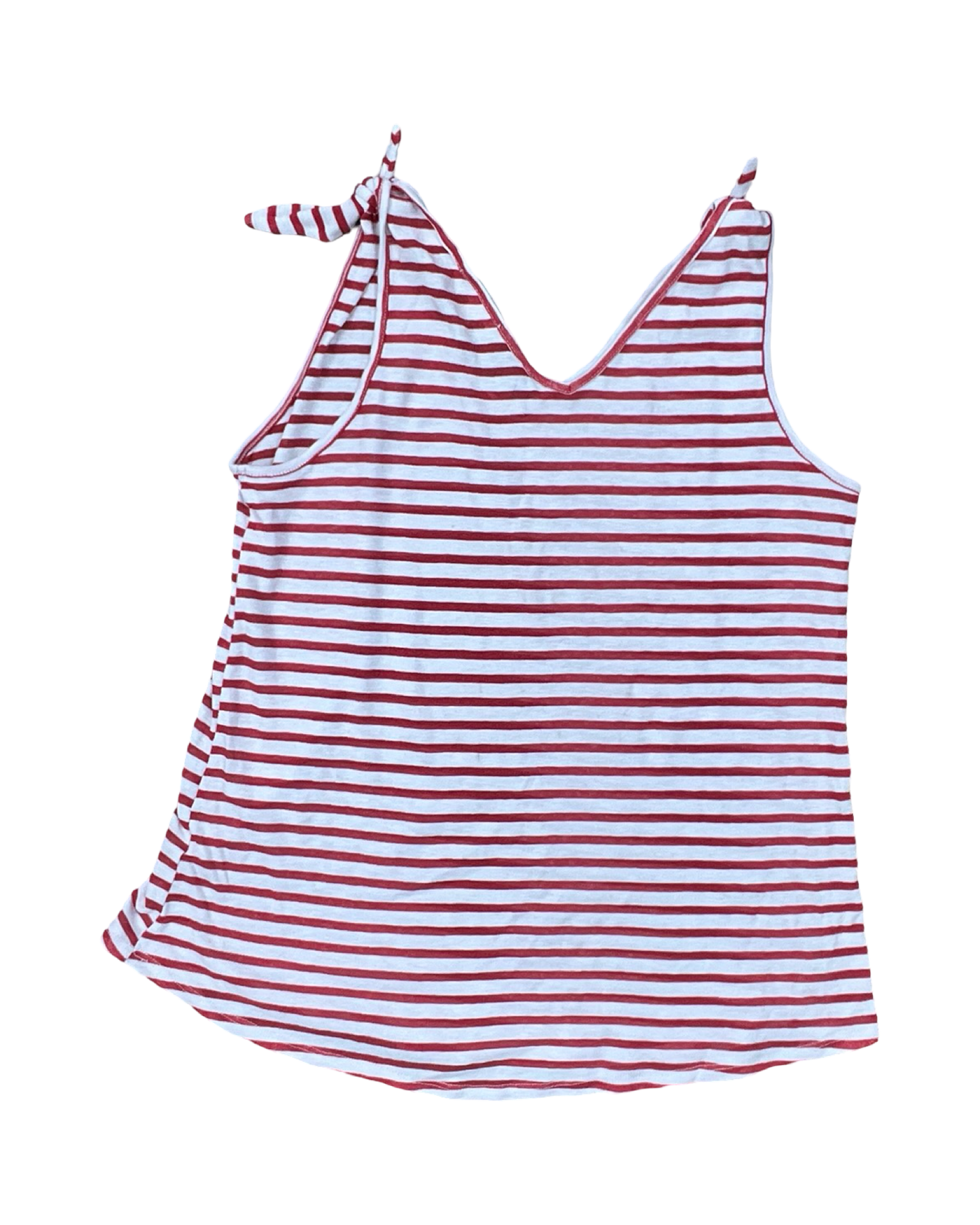 Tank Top By Hailey & Co In Red & White, Size:M