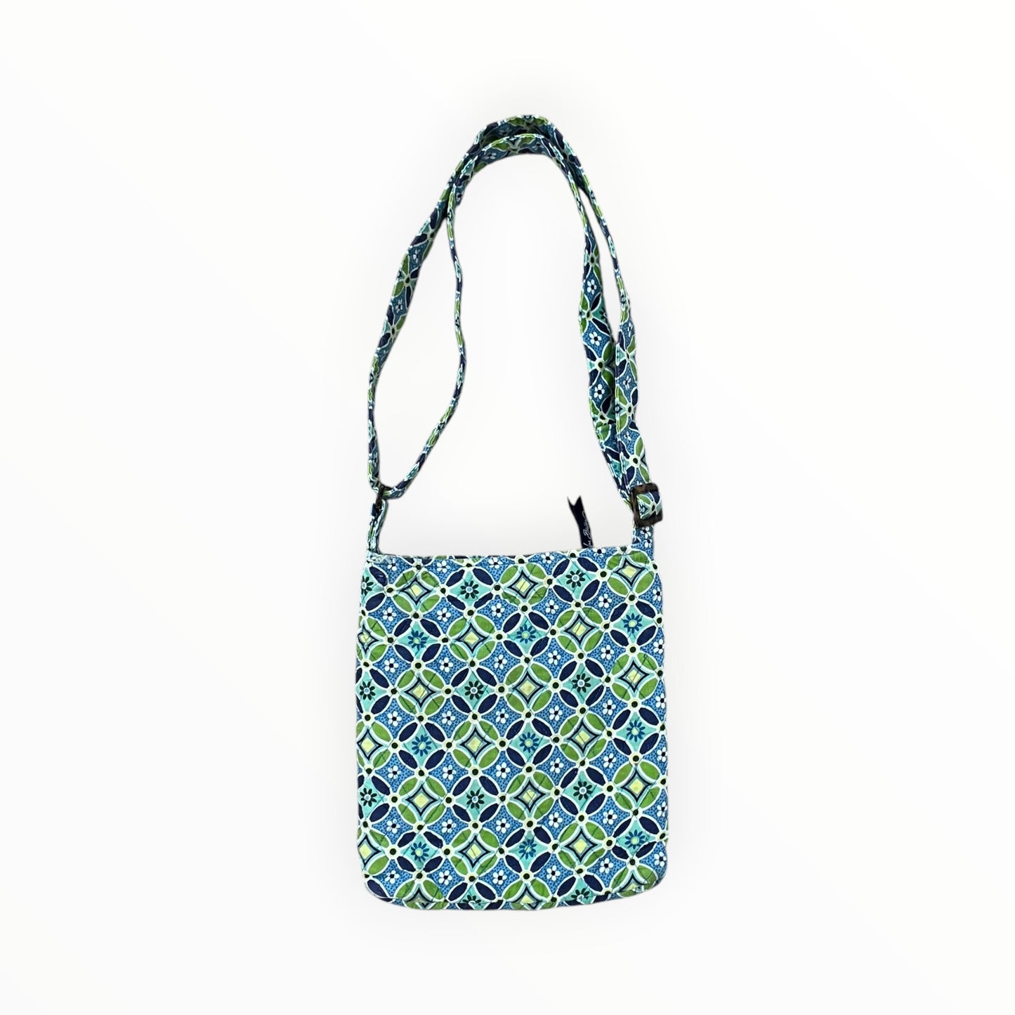 Crossbody By Vera Bradley In Blue & Green, Size:Medium