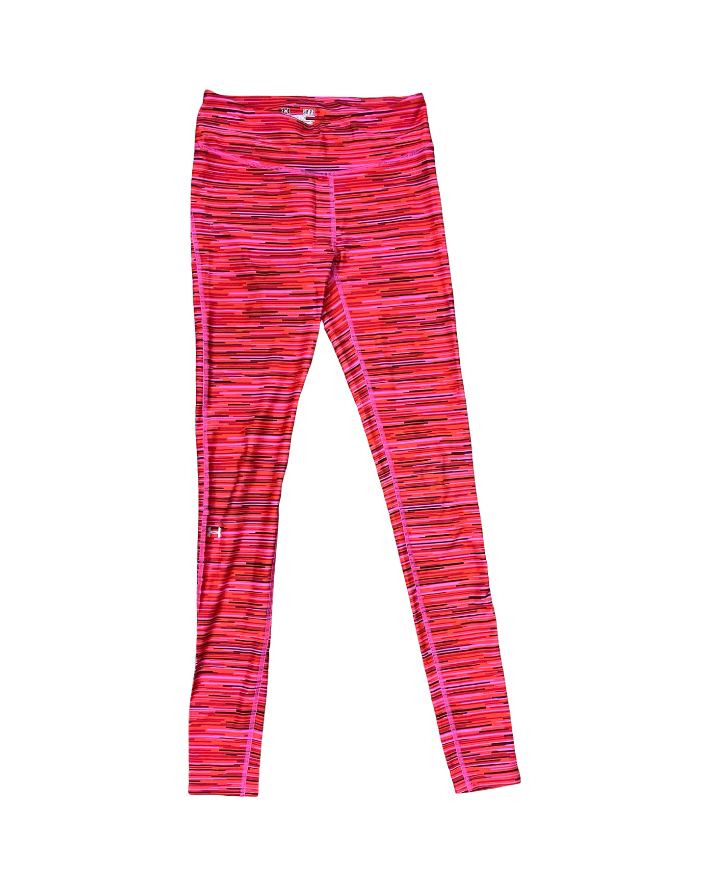 Athletic Leggings By Under Armour In Orange & Red, Size:S