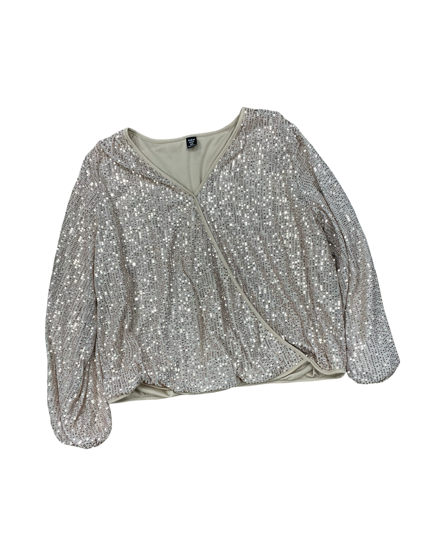 Top Ls By Shein In Gold, Size:2X