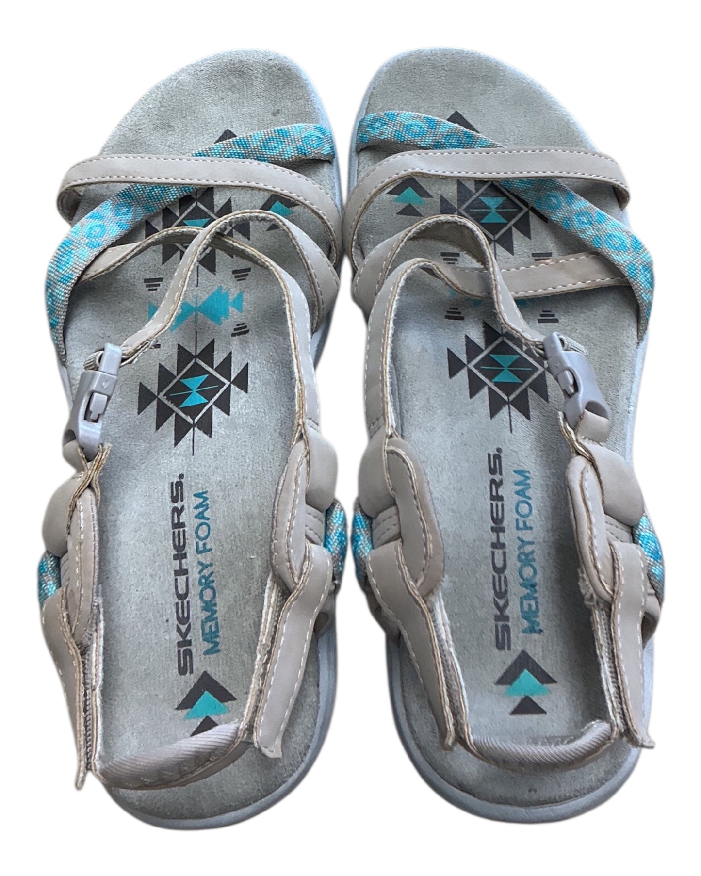 Sandals Flats By Skechers In Tan, Size:6
