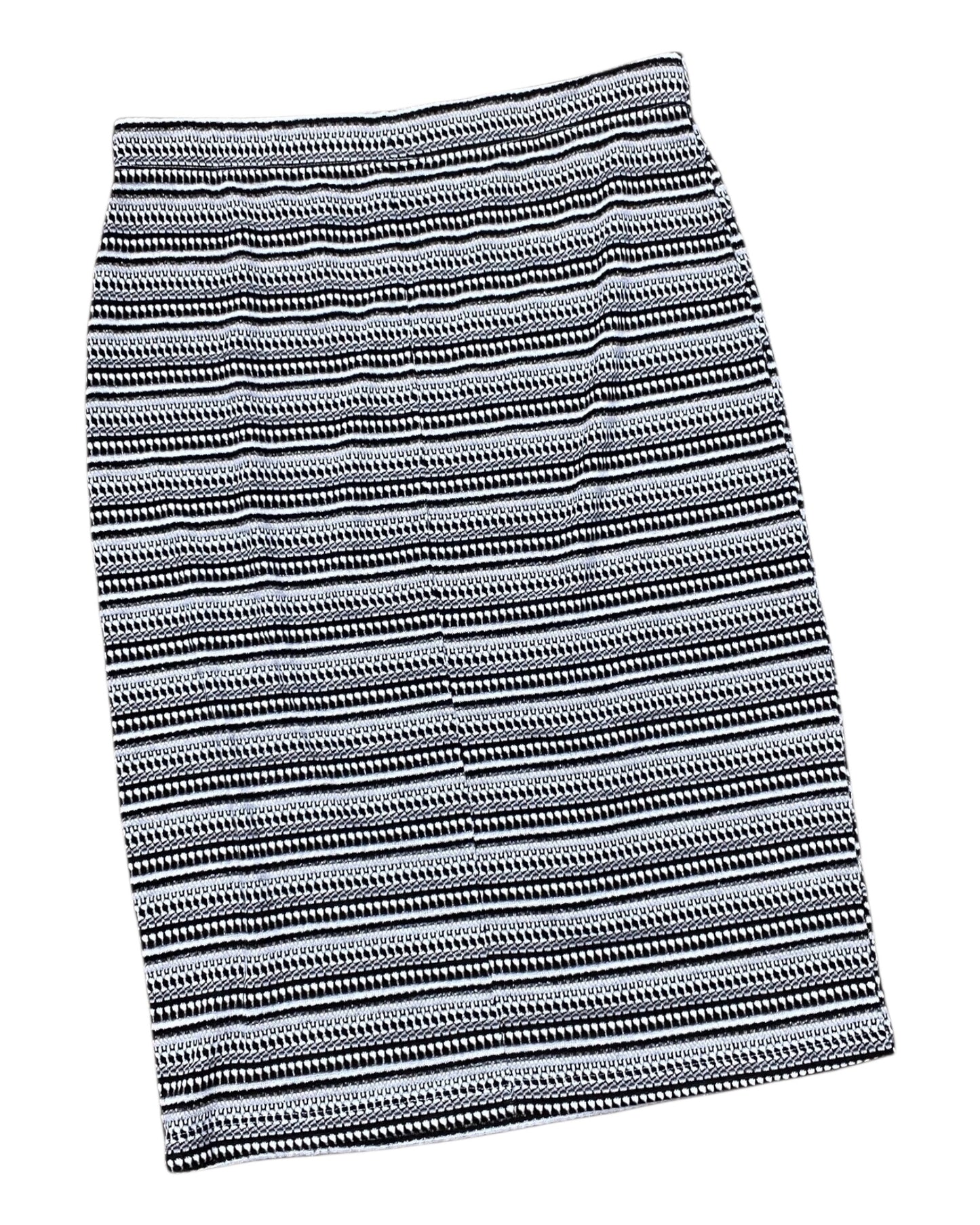 Skirt Midi By Bobeau In Black & Gold, Size:L