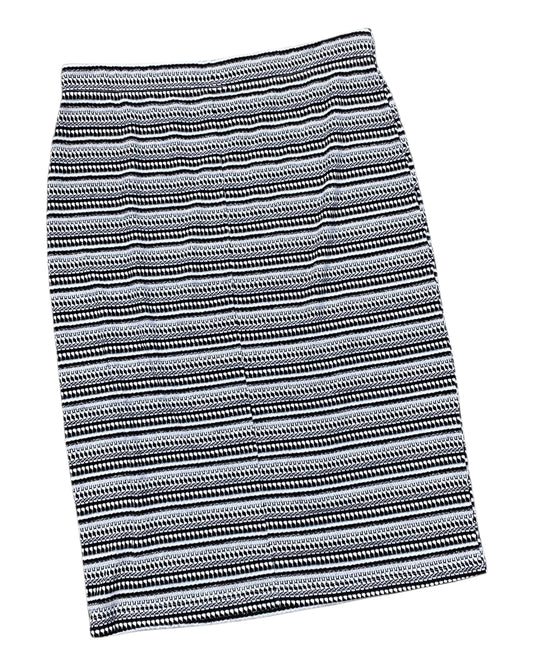 Skirt Midi By Bobeau In Black & Gold, Size:L