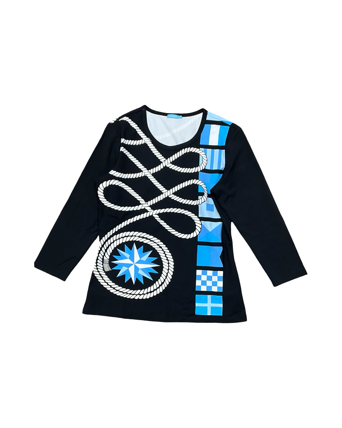 Top Ls By J Mclaughlin In Black & Blue, Size:S