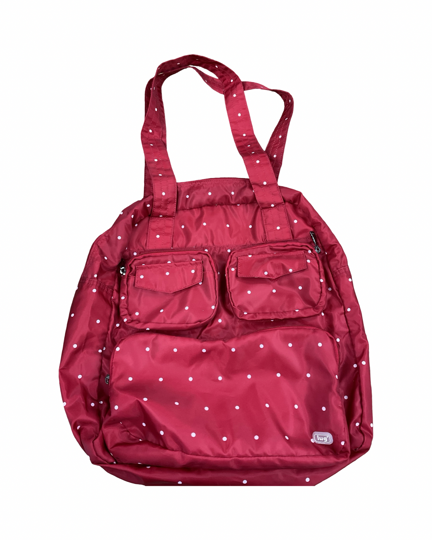 Backpack By Lug In Red & White, Size:Large