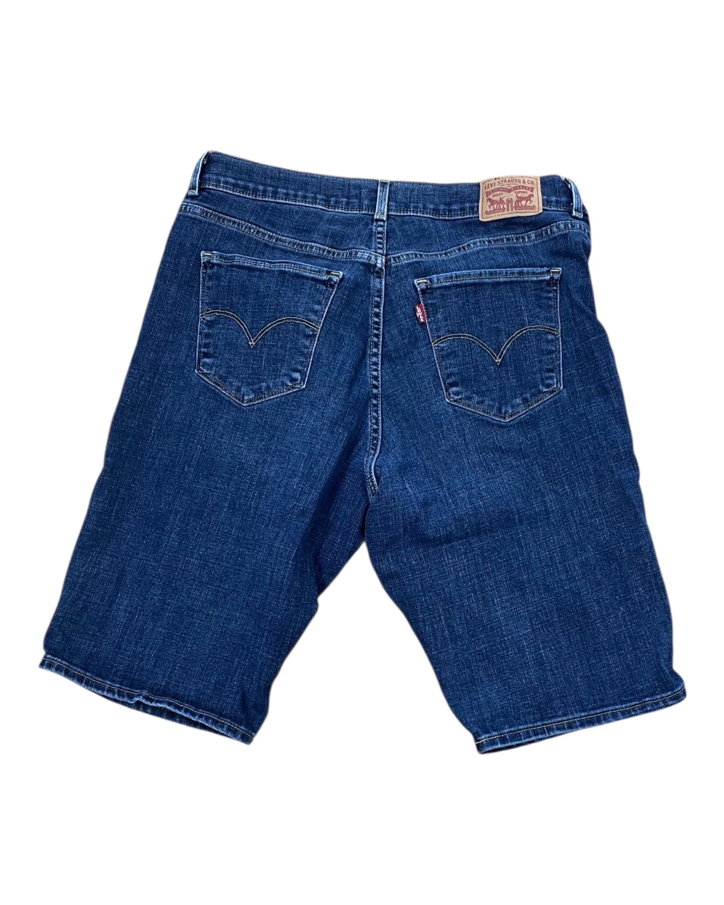 Shorts By Levis In Blue Denim, Size:12
