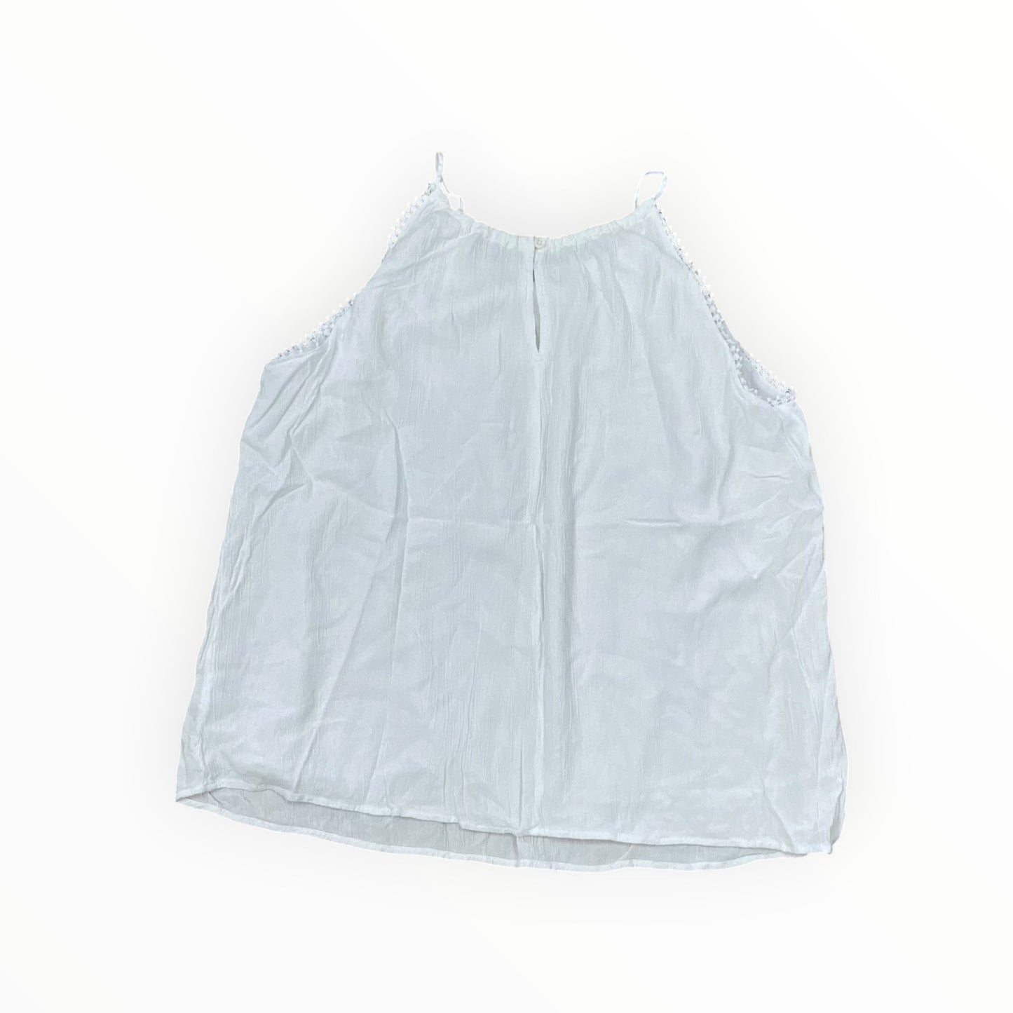 Top Sleeveless By Loft In White, Size:L