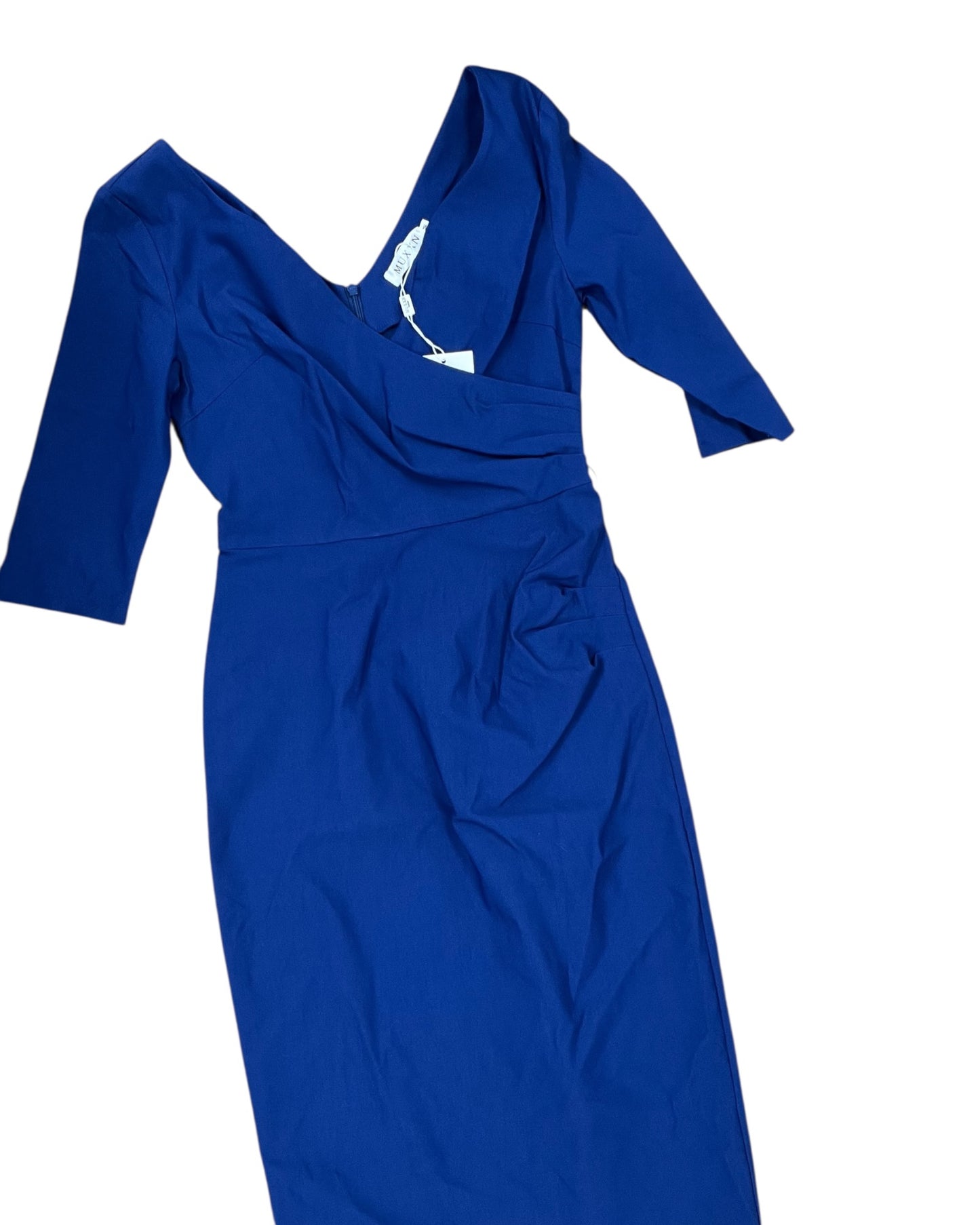 Dress Casual Midi By Clothes Mentor In Blue, Size:M