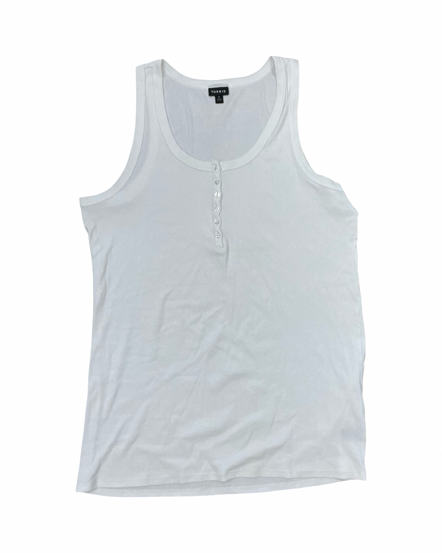 Tank Top By Torrid In White, Size:4X