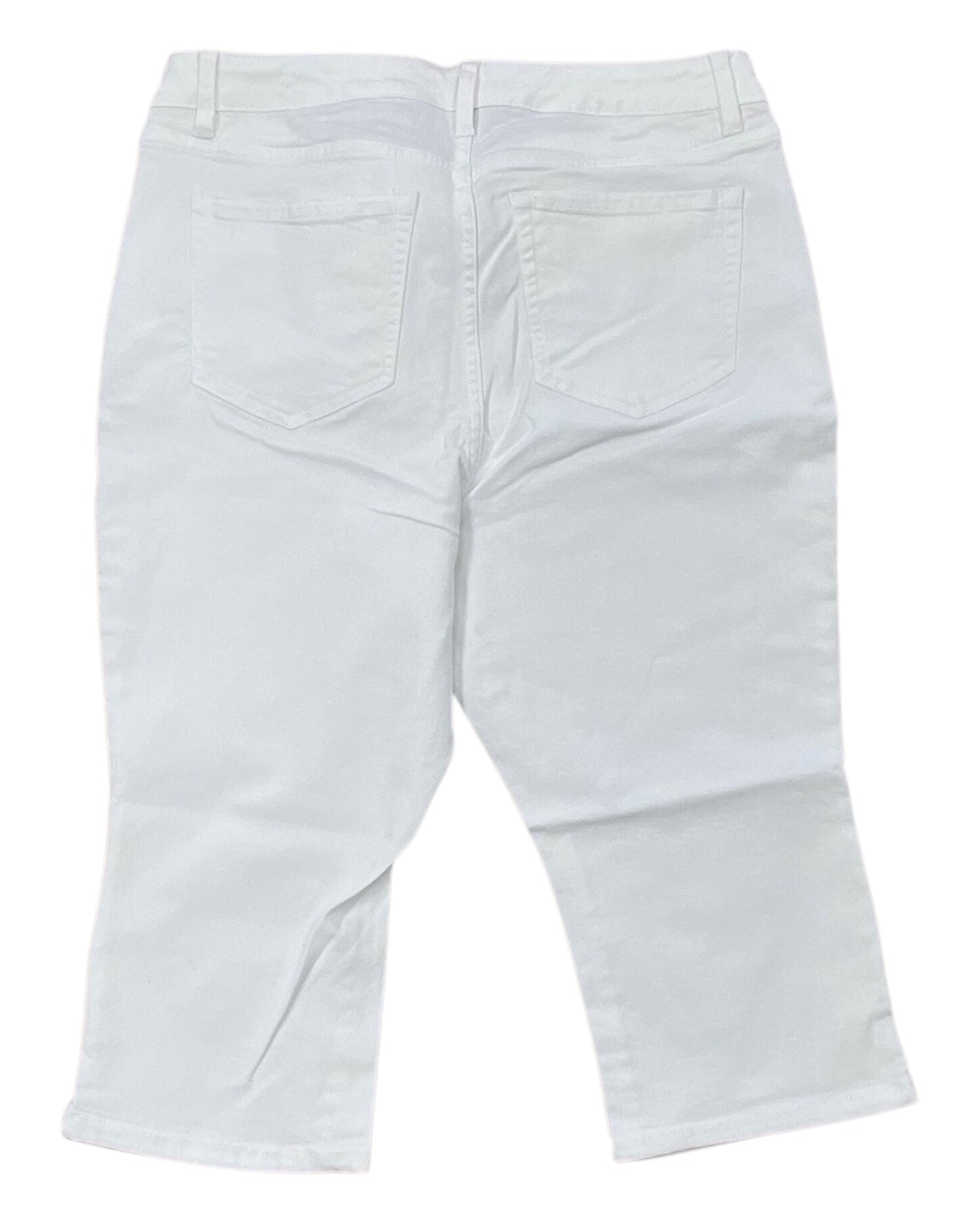 Jeans Cropped By Lane Bryant In White, Size:14