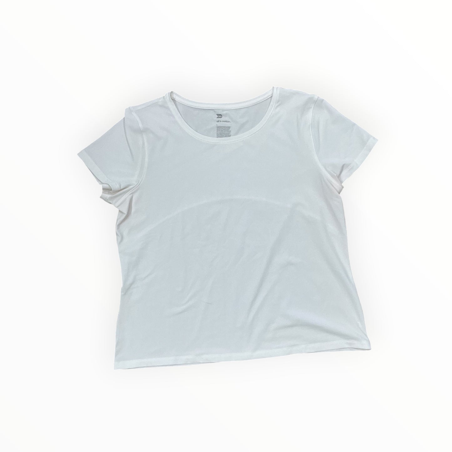 Top Ss Basic By All In Motion In White, Size:L