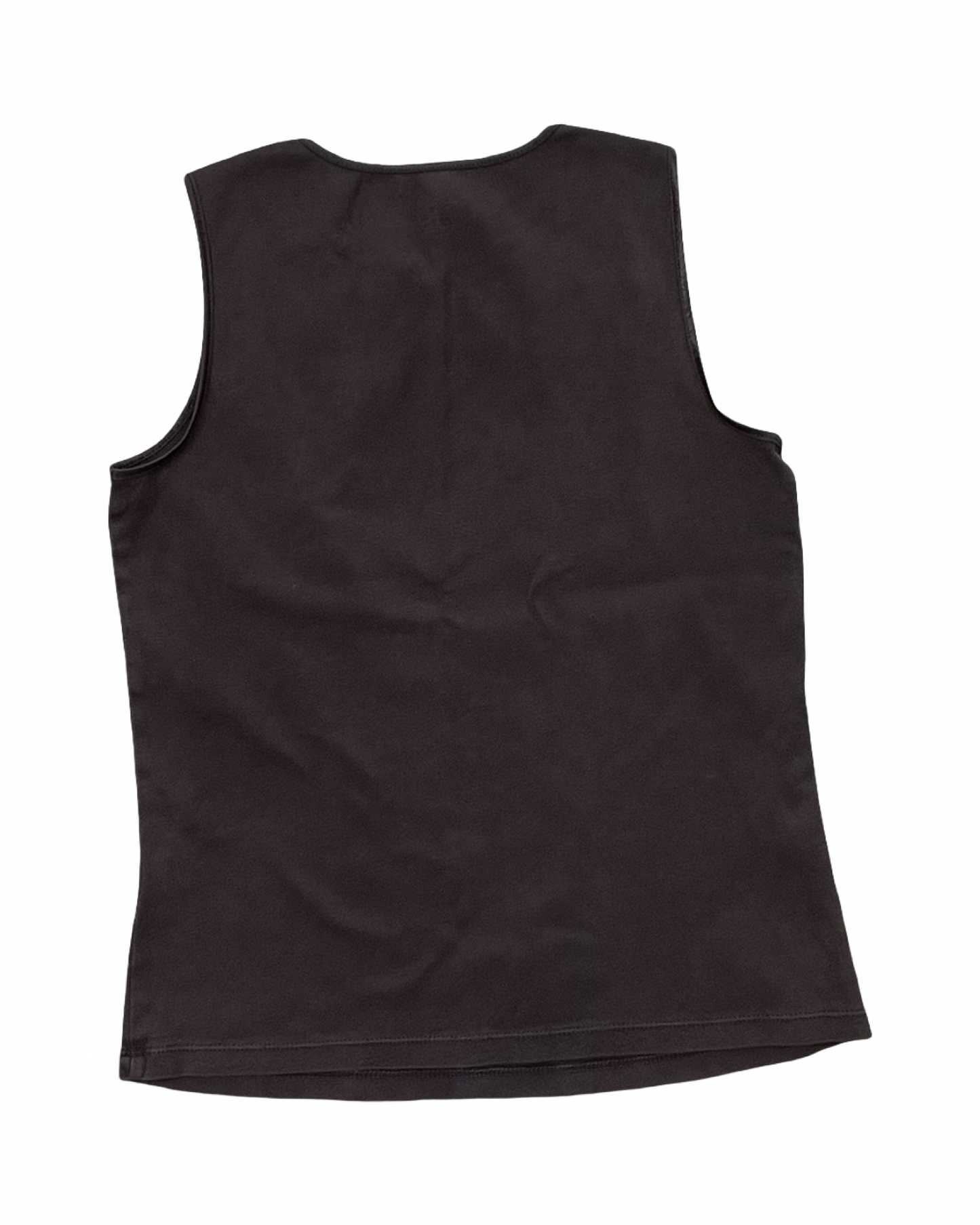 Top Sleeveless Basic By Christopher And Banks In Brown, Size:M