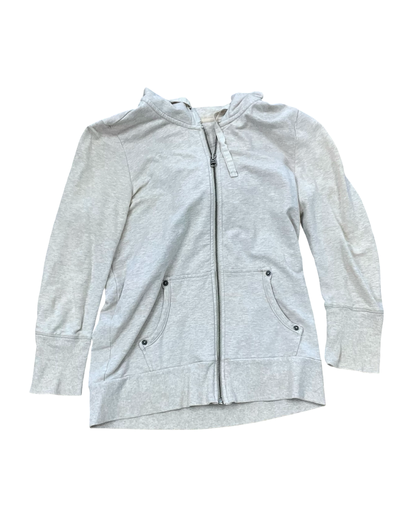 Sweatshirt Hoodie By Gap In Tan, Size:M