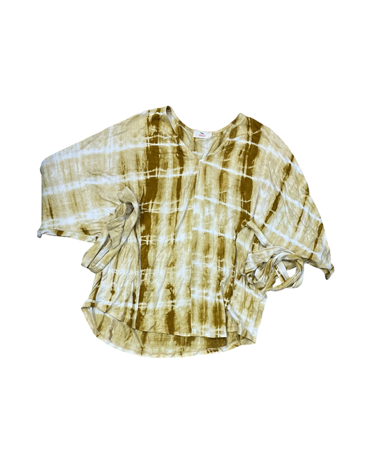 Top 3/4 Sleeve By Hummingbird In Yellow, Size:L