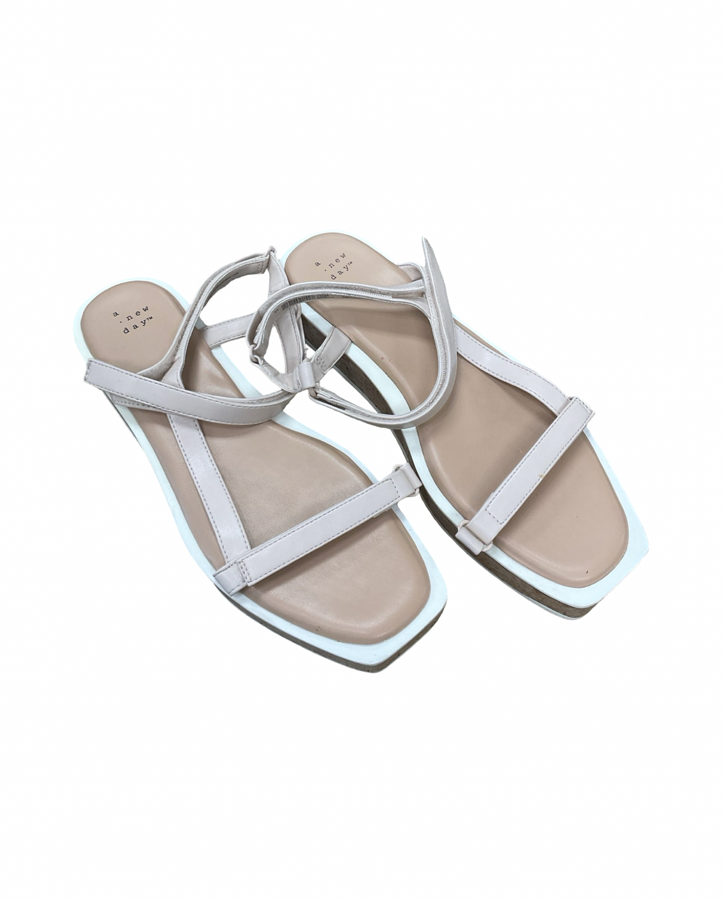 Sandals Flats By A New Day In Tan, Size:9.5