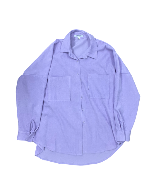 Blouse Ls By Cloud Ten In Purple, Size:S
