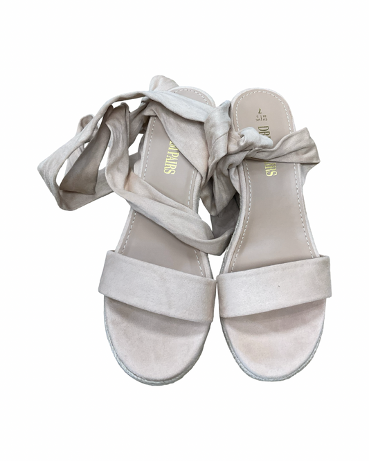 Sandals Heels Platform By Dream Pairs In Tan, Size:7