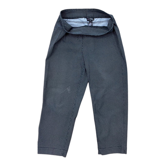 Pants Cropped By Multiples In Black & White, Size:10