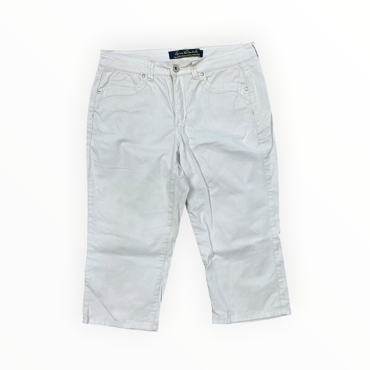 Pants Cropped By Gloria Vanderbilt In Cream, Size:10