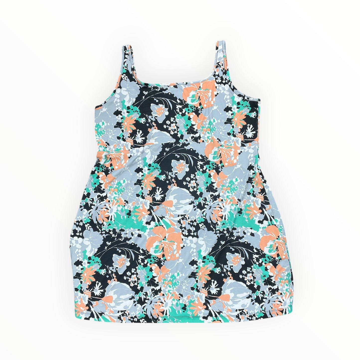 Athletic Dress By Columbia In Green & Grey, Size:2X