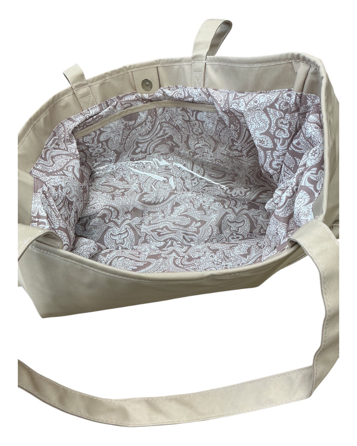 Tote By Clothes Mentor In Tan, Size:Large