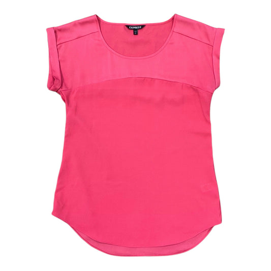 Top Sleeveless By Express In Pink, Size:Sp