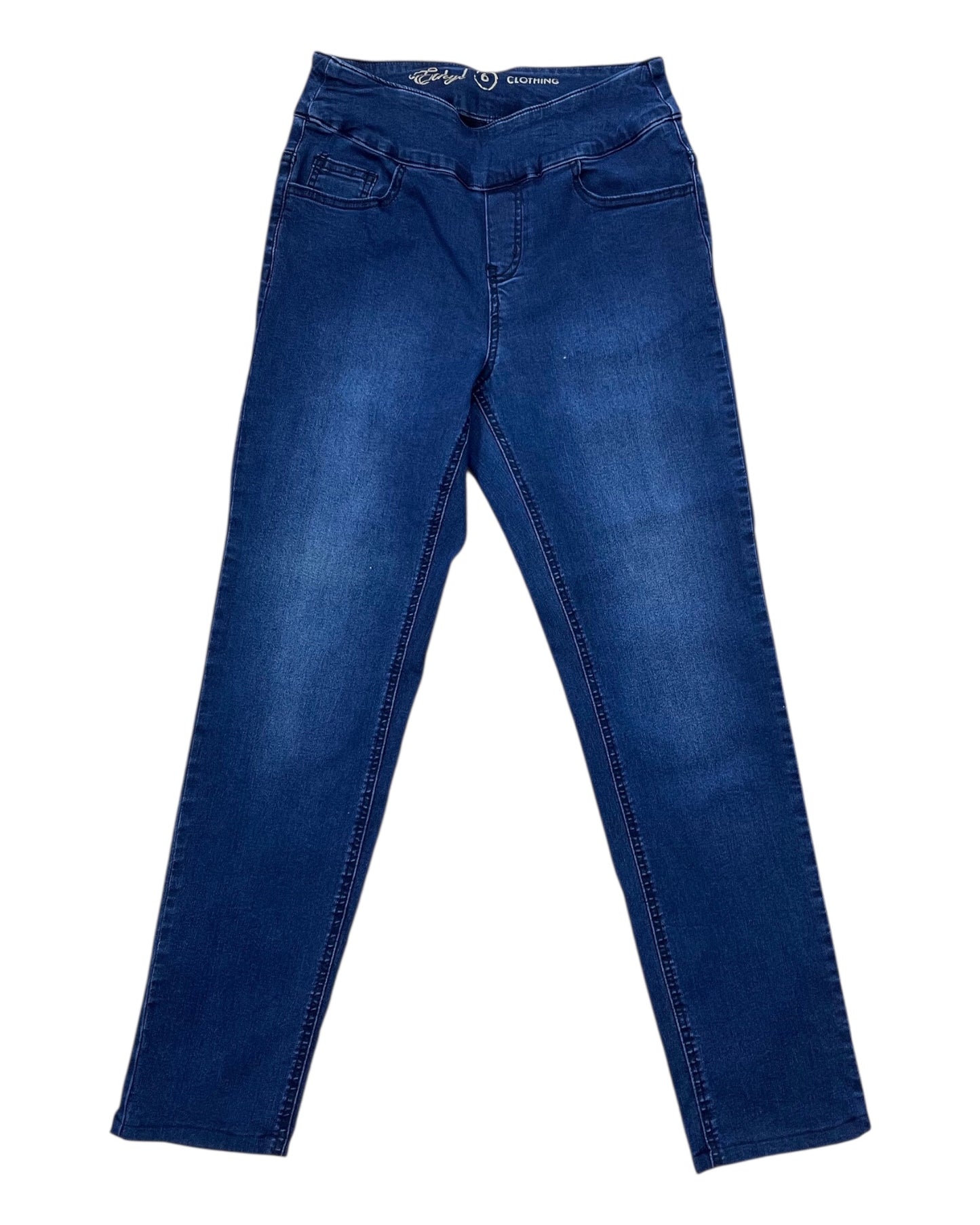 Jeans Straight By Ethyl In Blue Denim, Size:6