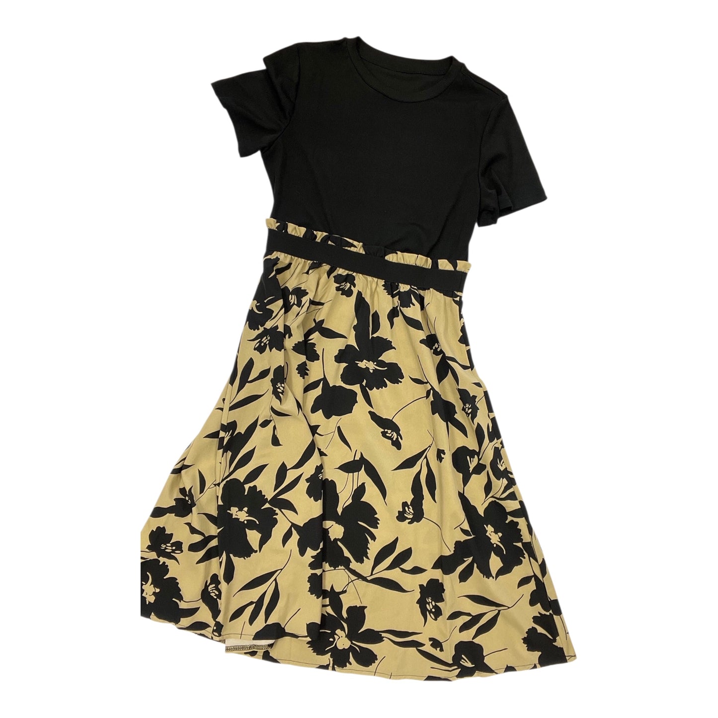 Dress Casual Midi By Clothes Mentor In Black, Size:L