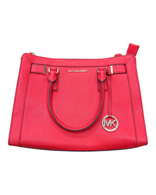 Handbag Designer By Michael Kors In Orange, Size:Medium