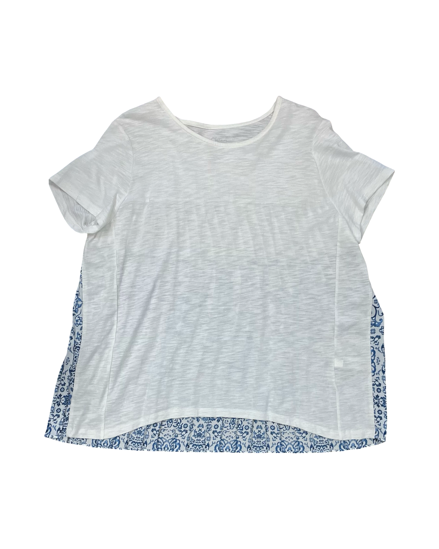 Top Ss By Chicos In Blue & White, Size:L
