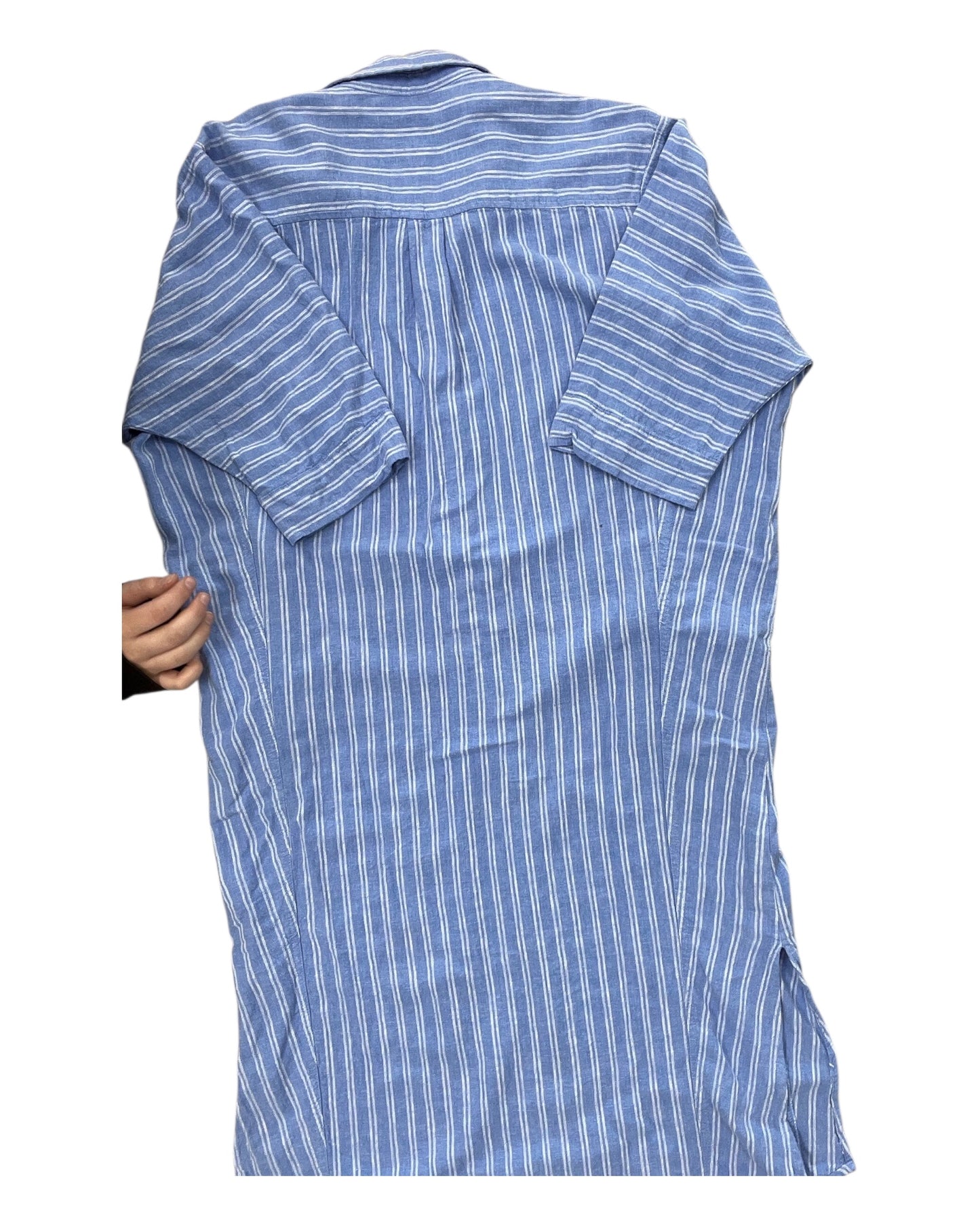 Dress Casual Maxi By Universal Thread In Blue & White, Size:M