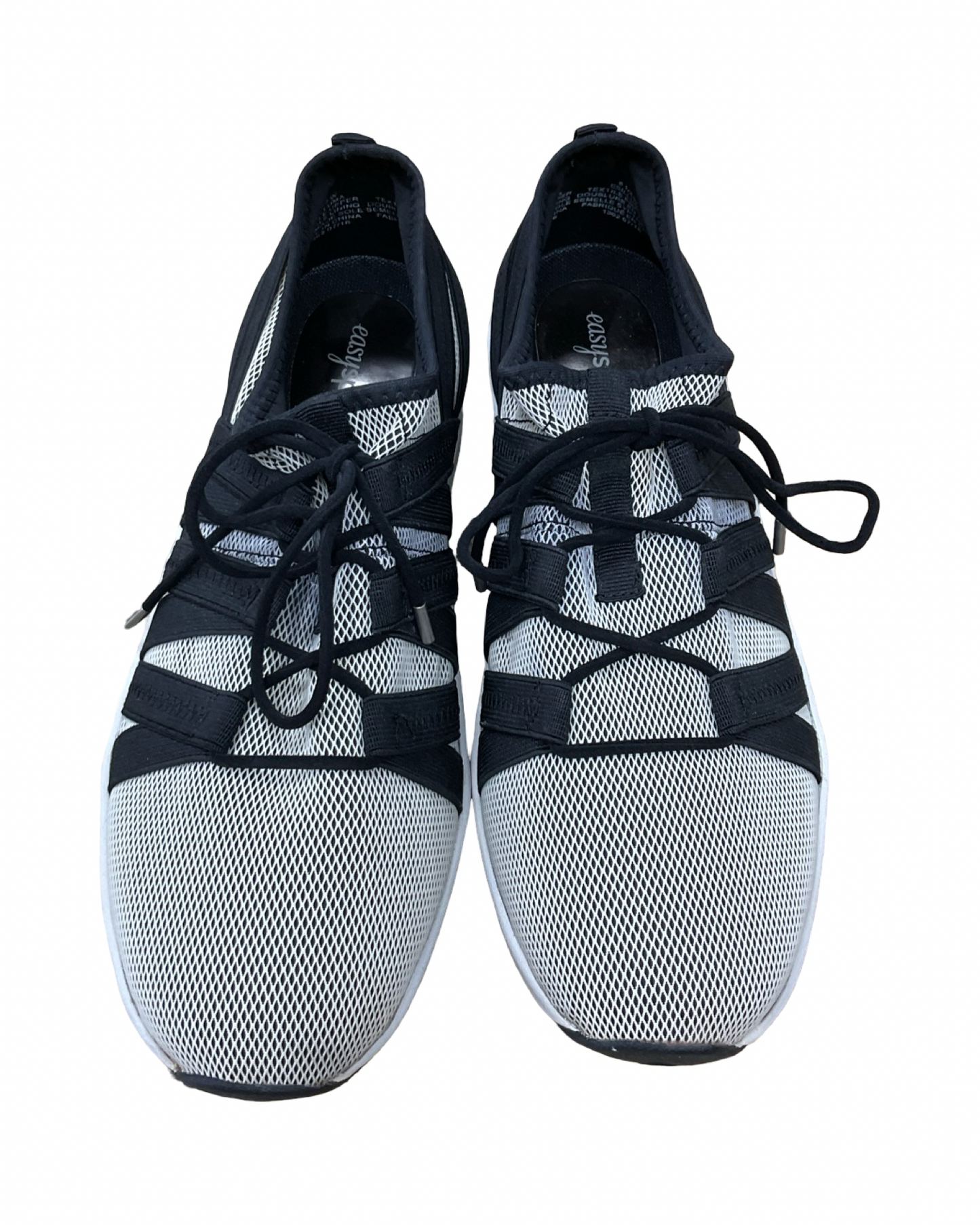 Shoes Sneakers By Easy Spirit In Black & Cream, Size:8.5