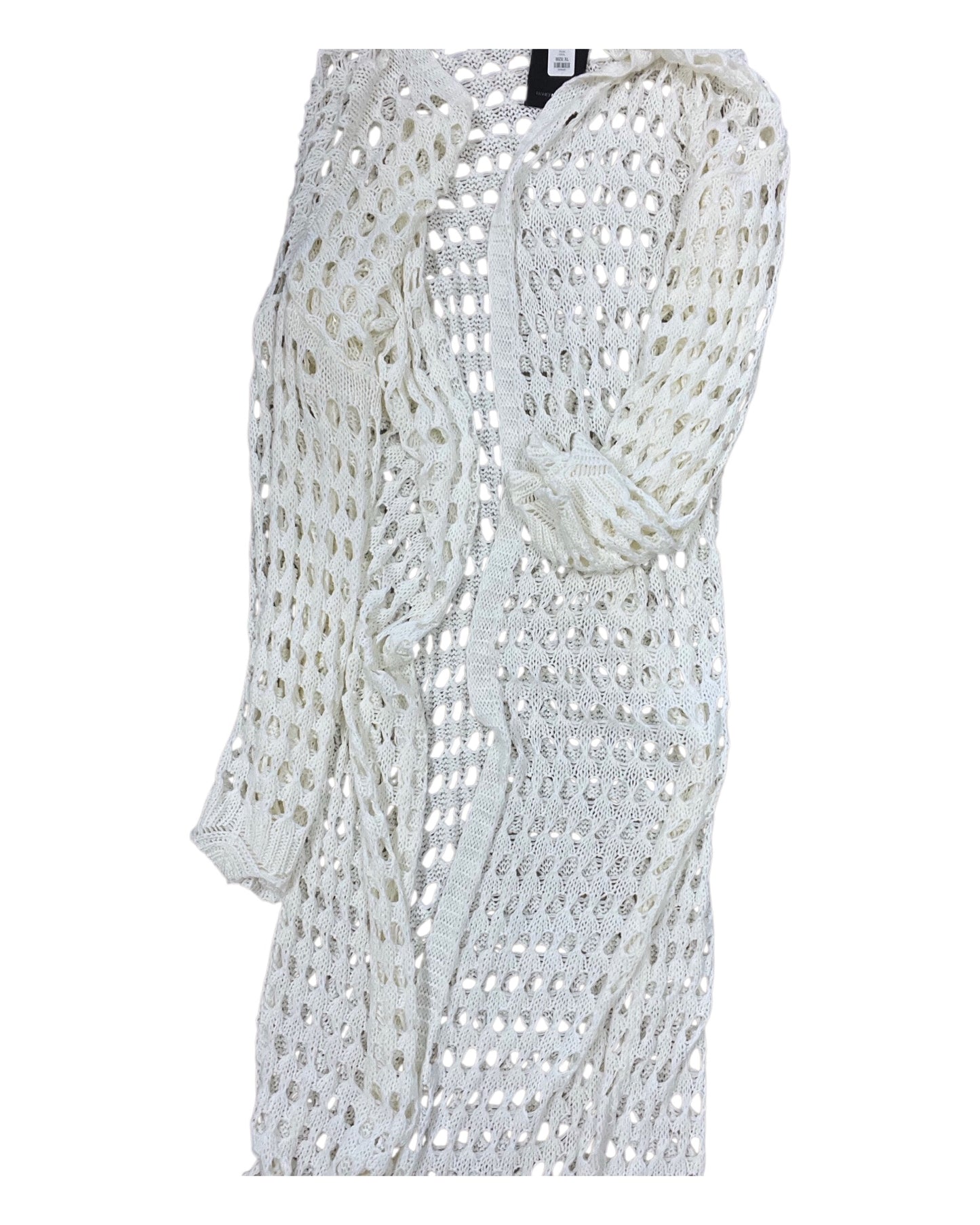 Cardigan By Fashion Nova In Cream, Size:Xl