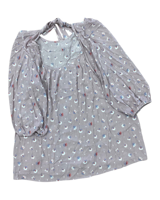 Top 3/4 Sleeve By Veveret In Purple, Size:3X
